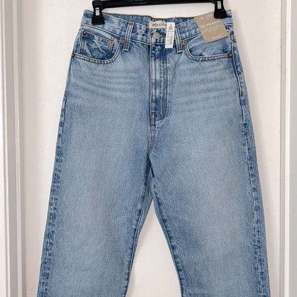NWT Madewell ‘90s Straight Full-length Blue Jeans - Size 25T - Picture 2 of 7